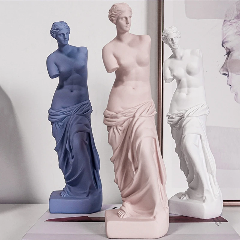 

Venus De Milo Statue Abstract Resin Desktop Ornaments Sculpture Miniature Goddess Figurines Character Nordic Art Crafts