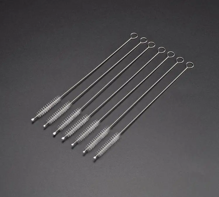 

1000pcs 175mm 200mm 240mm Stainless Steel Nylon Straw Cleaning Brush Drinking Pipe Tube Cleaner Baby Bottle Clean Tool Wholesale