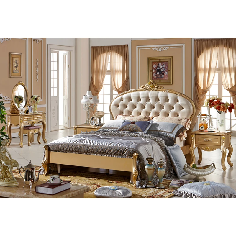 Распродажа домашняя мебель для спальни французская антикварная кровать