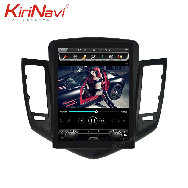 KiriNavi Telsa Style Vertical Screen 10.4" Android 10.0 Auto GPS Navigation Car Dvd Player Radio For Chevrolet Cruze | Автомобили и