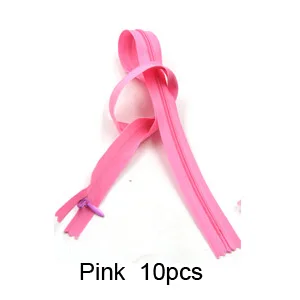 DG001-Pink Класс AAA 3#20 шт закрытые невидимые молнии 28 см для подушки, платья, 60 см DIY Швейные наборы Аксессуары молнии 40 см - Цвет: DG001-Pink