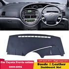 Кожаный коврик для приборной панели для Toyota Previa estima XR30 XR40 2000-2005, коврик для приборной панели, коврик для приборной панели, ковер, аксессуары для стайлинга автомобиля, замша