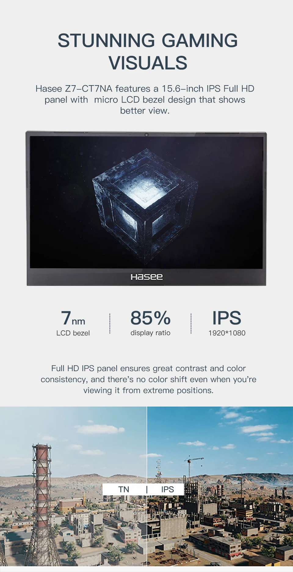 Ноутбук hasee Z7-CT7NA для игр(Intel 9Gen I7-9750H+ GTX1660Ti 6GGDDR6/8G ram/512G SSD/DOS/15,6 ''IPS