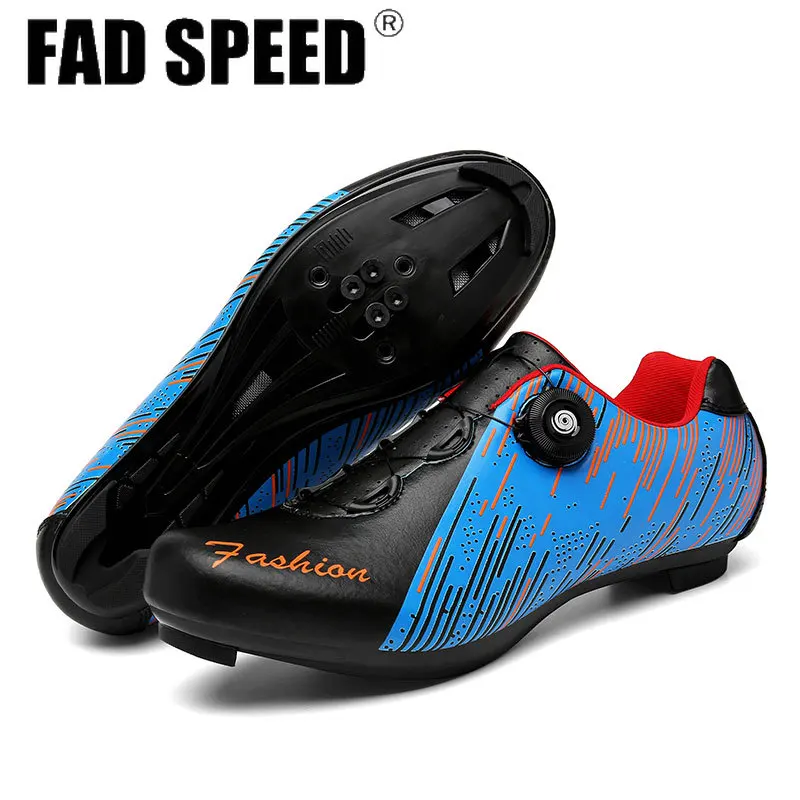 

The Latest Flat Self-locking Cycling Shoes Men Road Spd Sneakers Hombre Professional MTB Bike Shoes Triathlon Sapatilha Ciclismo