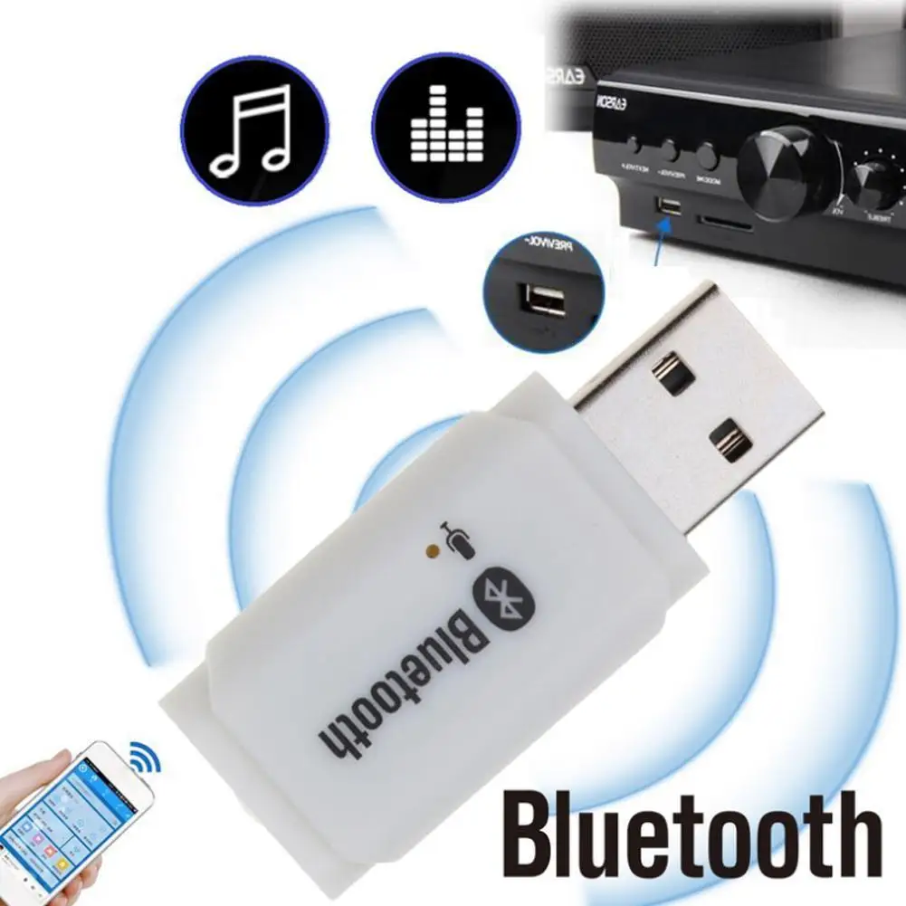 Bluetooth 5 0 Беспроводной USB приемник AUX автомобиля аудио кабель адаптер Mp3 плеер