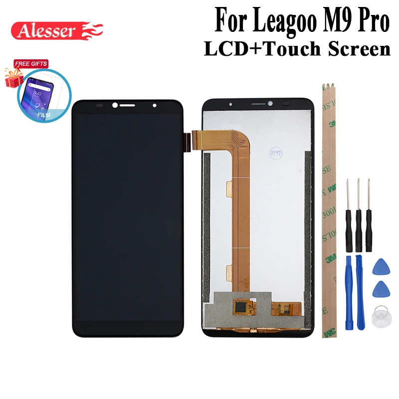 Alesser для Leagoo M9 Pro ЖК-дисплей и инструмент для ремонта сенсорного экрана в сборе запчасти с инструментами+ клей для телефона Leagoo M9 Pro+ пленка