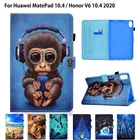 Для Huawei MatePad 10,4, чехол 2022, Женская фотография, Обложка Funda для Huawei Honor V6 2020, чехол с мультяшной подставкой, Coque