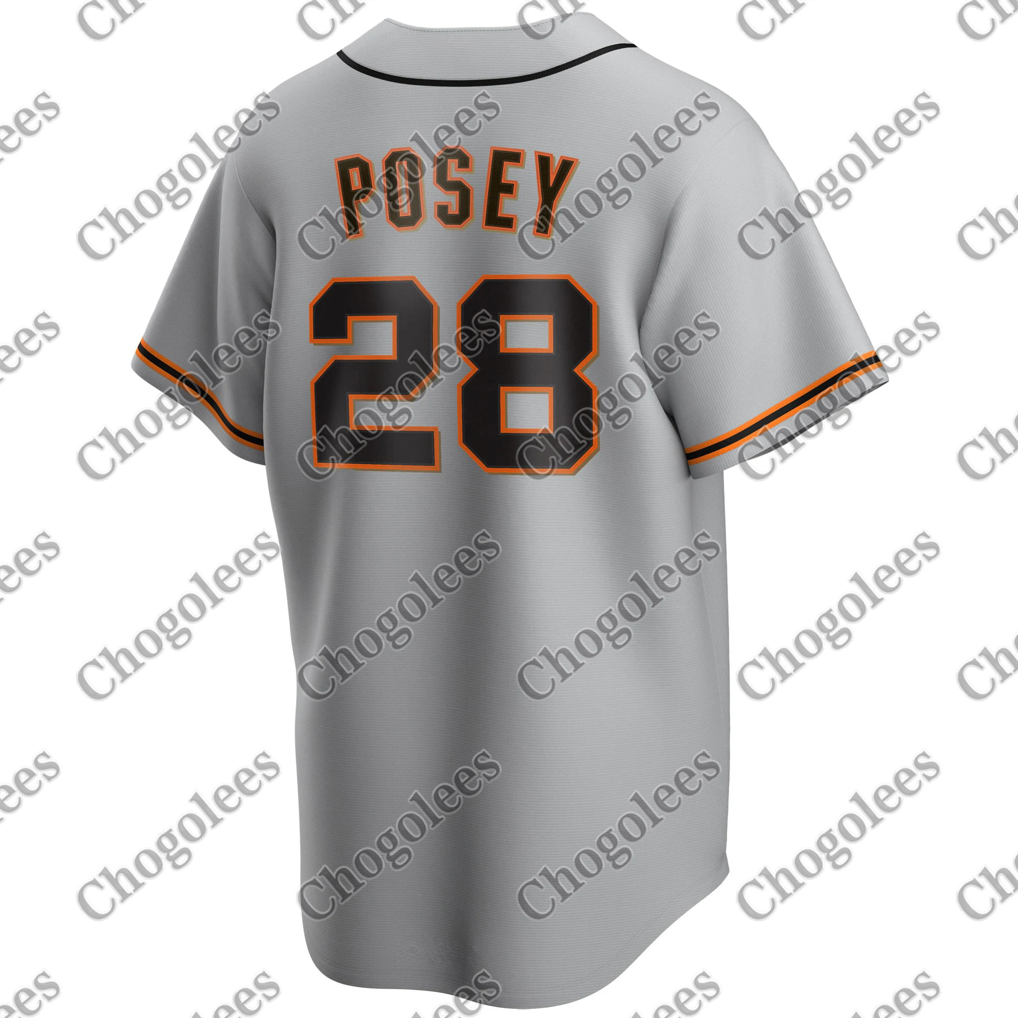 

Baseball Jersey Buster Posey San Francisco Road 2020 Player Jersey - Gray