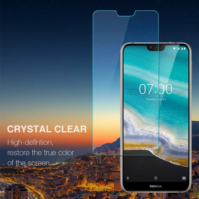 Защитная пленка из закаленного стекла для экрана Nokia 7 1 HD протектор прозрачная
