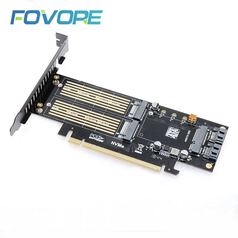 Адаптер mSATA M.2 PCIe NGFF NVMe AHCI SSD к адаптер mini SATA M2 B Ключ M ключ b PCI e конвертер