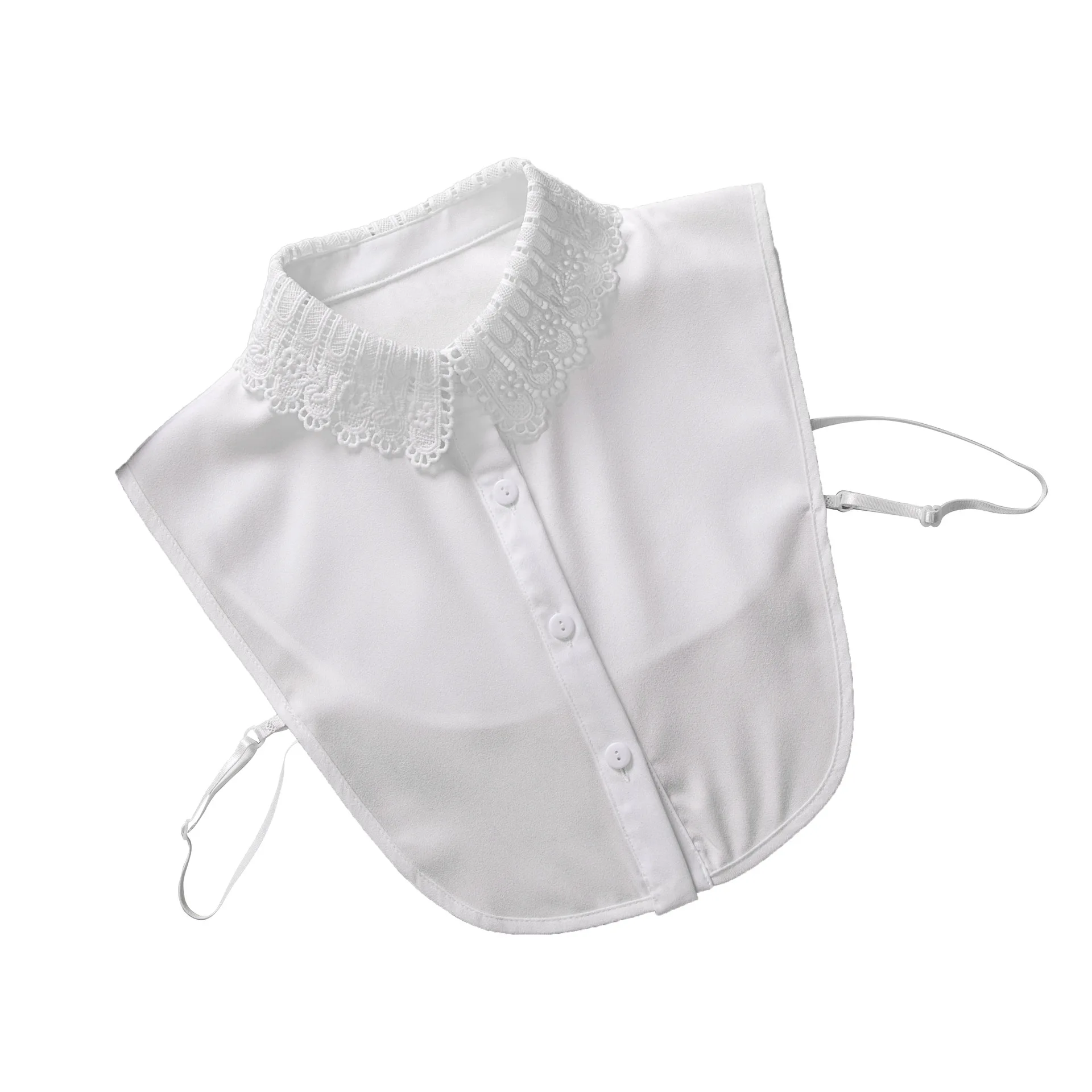 Linbaiway шифоновый цветочный кружевной воротник для взрослых женщин с лацканами и