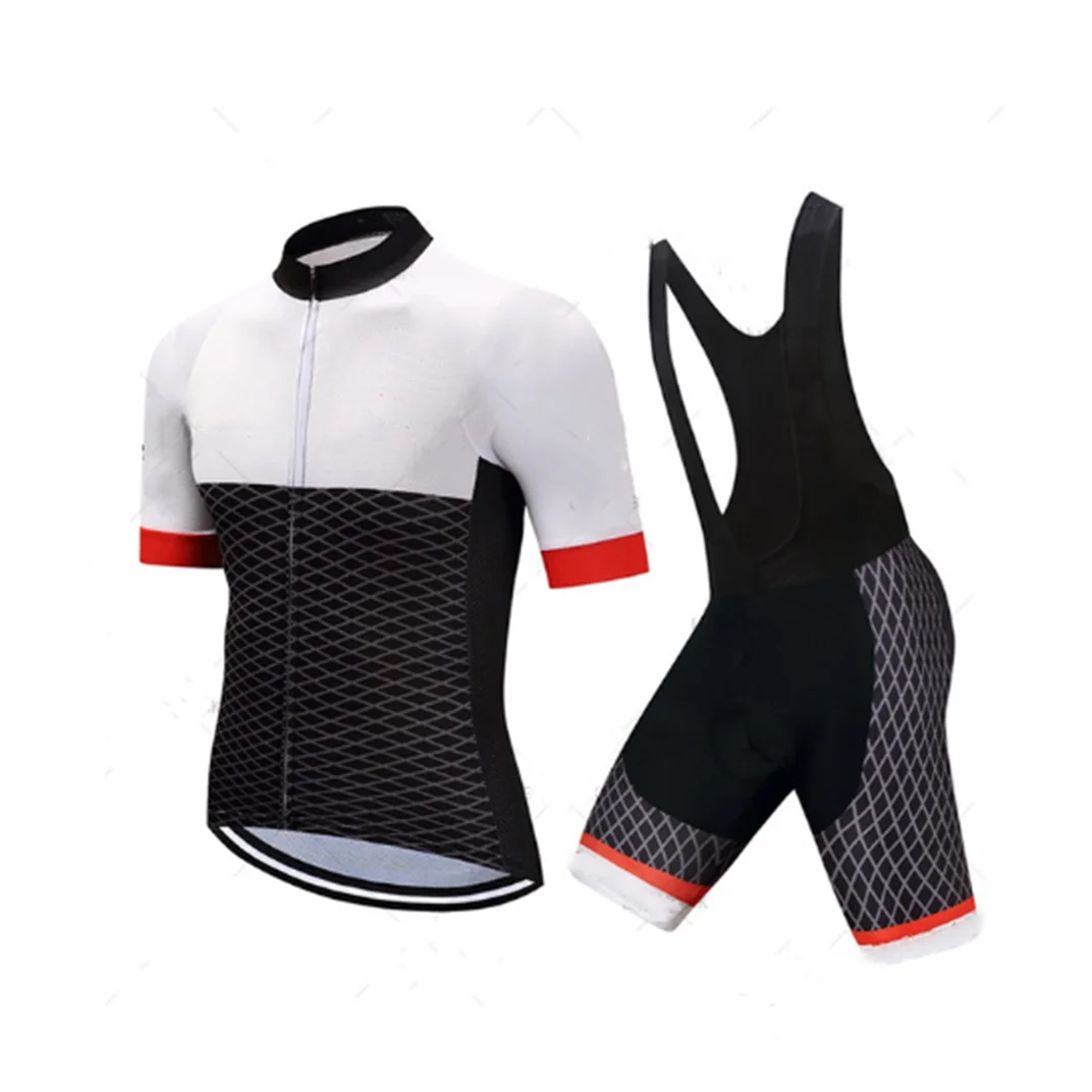 

Breathable Bike Clothing Design High Quality Sublimated Clothing Uniforms Racing Cycling Jersey and Bib Short Set Suit Custom