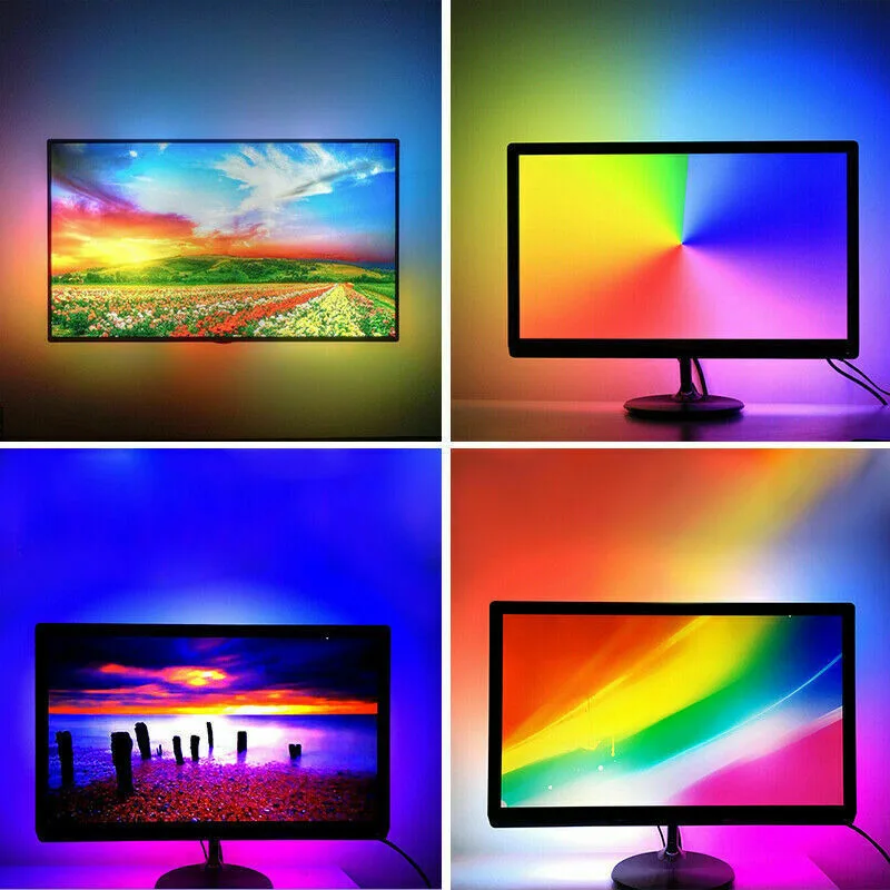 3m LED Strip Lights for PC Full Set Ambient Led Light Tape Computer Dream Color Backlight Sync with Screen DIY Kit | Лампы и освещение