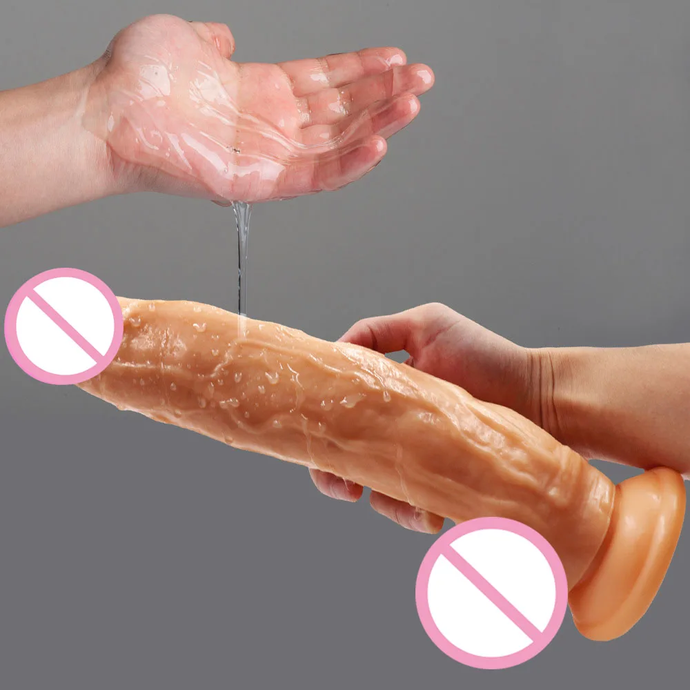 Большой длинный фаллоимитатор секс шоп имитация пениса взрослые игрушки не