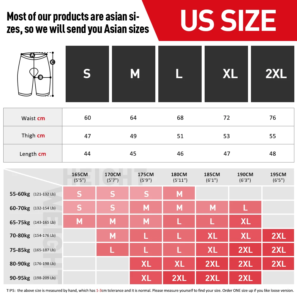 

Santic Cycling Shorts Ride Shorts 4D Pad Shockproof Men's MTB Cycling Sports Outdoor Reflective Non-slip US Size