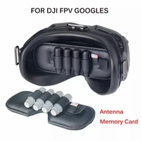 pu dustproof lens protector for dji fpv goggles antenna storage cover memory card slot holder for dji fpv vr glasses accessories
