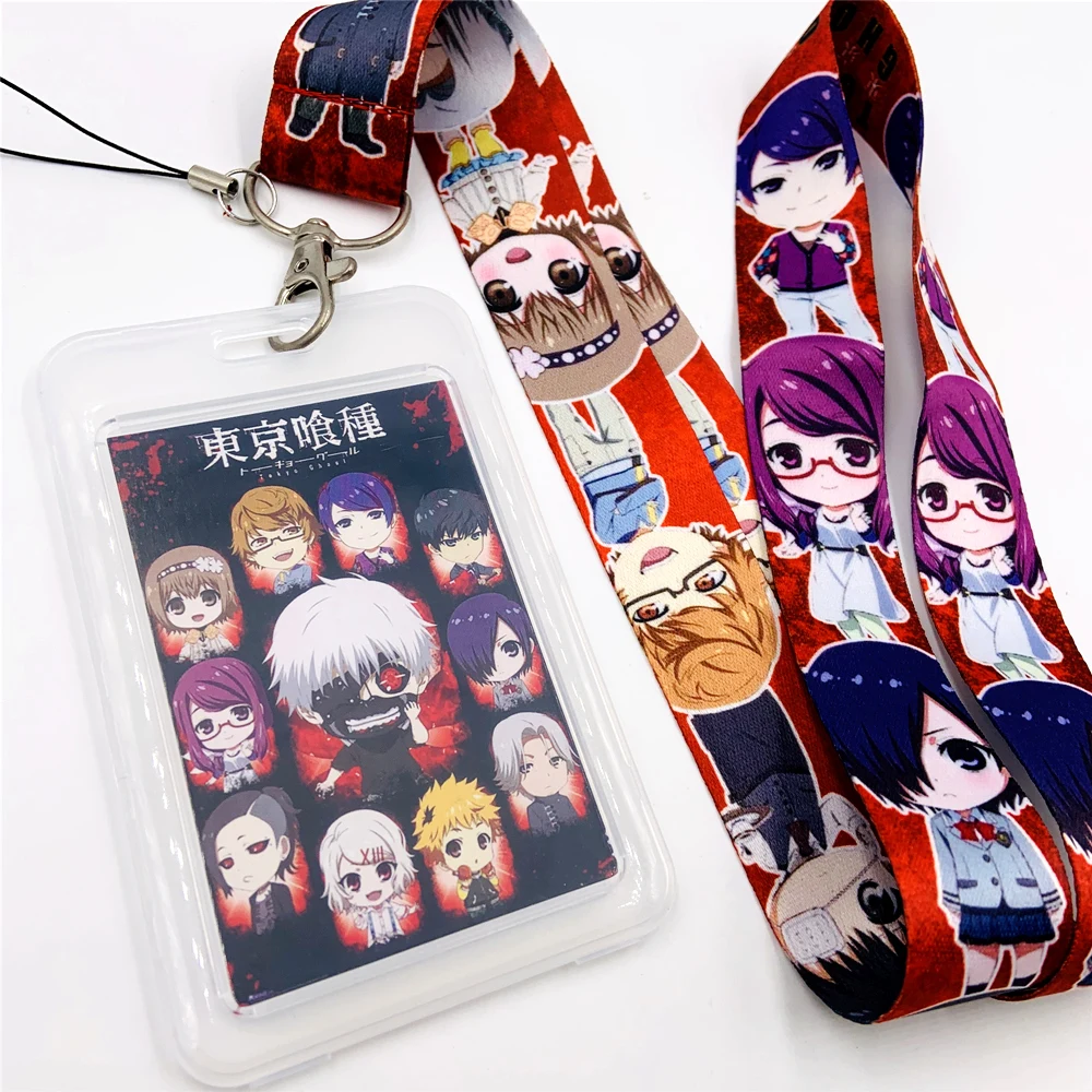 Брелок в стиле аниме Токийский Гуль ремешок на шею шнурки для ключей
