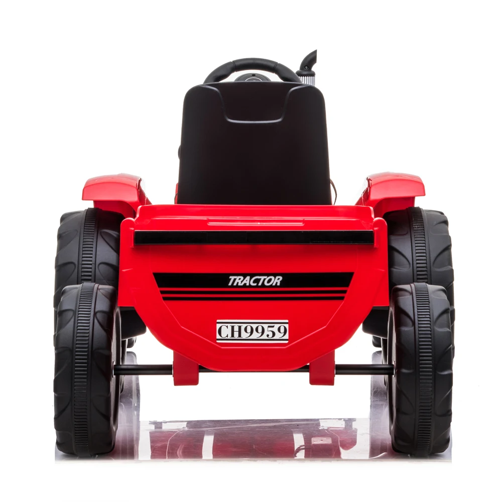 

(US) Toy Tractor With Trailer,3-Gear-Shift Ground Loader Ride On with LED Lights 2.4G Remote Control Tractor Kids Ride-On Car