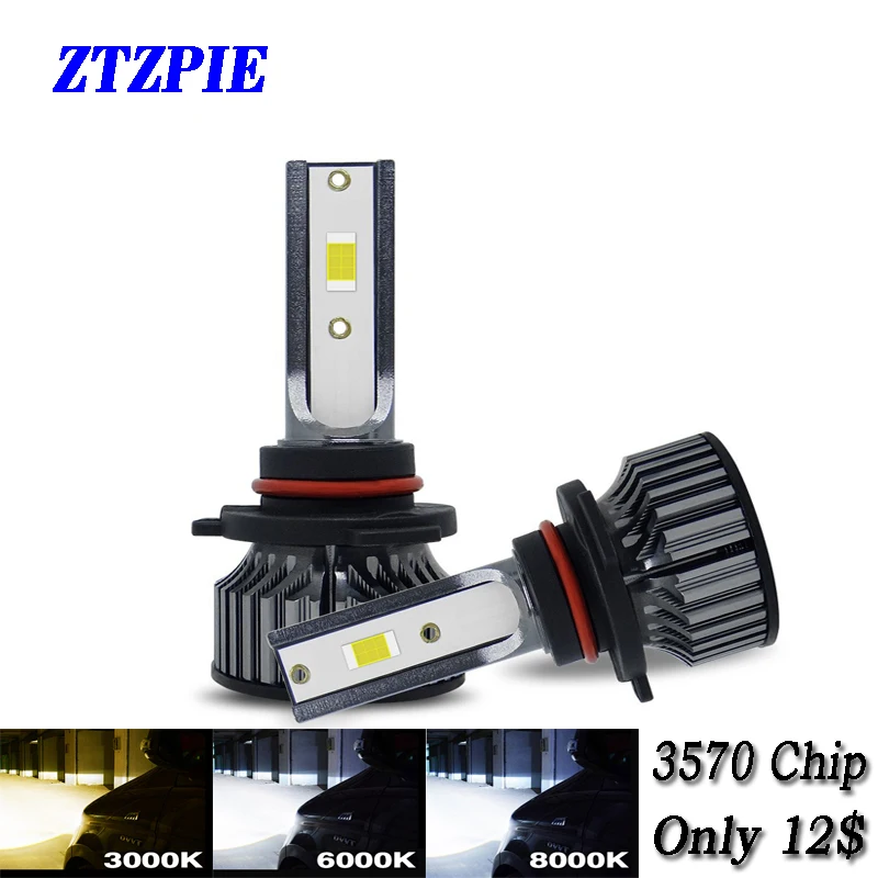 

ZTZPIE 20000LM 6000K 3000K 8000K 9005/HB3 9006/HB4 H1 H7 H4 H11 Turbo Led Headlight 3570 CHIP Car Fog Light Bulb 12V Lamp