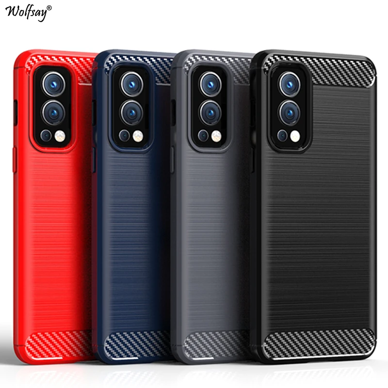 

For Oneplus Nord 2 Case Soft Silicone Cover for Oneplus Nord 2 Case Armor Slim Carbon Rubber TPU Case For Oneplus Nord 2 5G