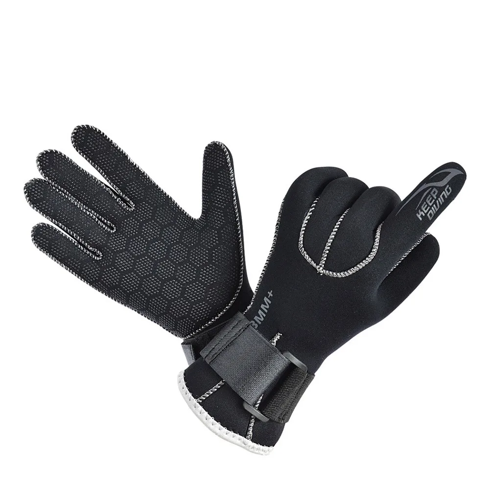 

1 Pair Of 3mm Neoprene Wetsuit Gloves Adult Elastic Warm Diving Gloves Snorkeling Surfing Non-slip Gloves Kayaking Diving Water