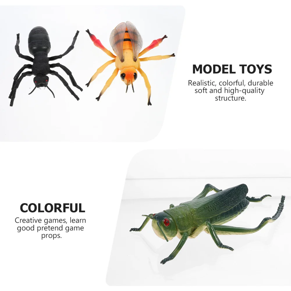 

4pcs Vivid Insect Colorful Insect Model Kids Animal Model Plaything