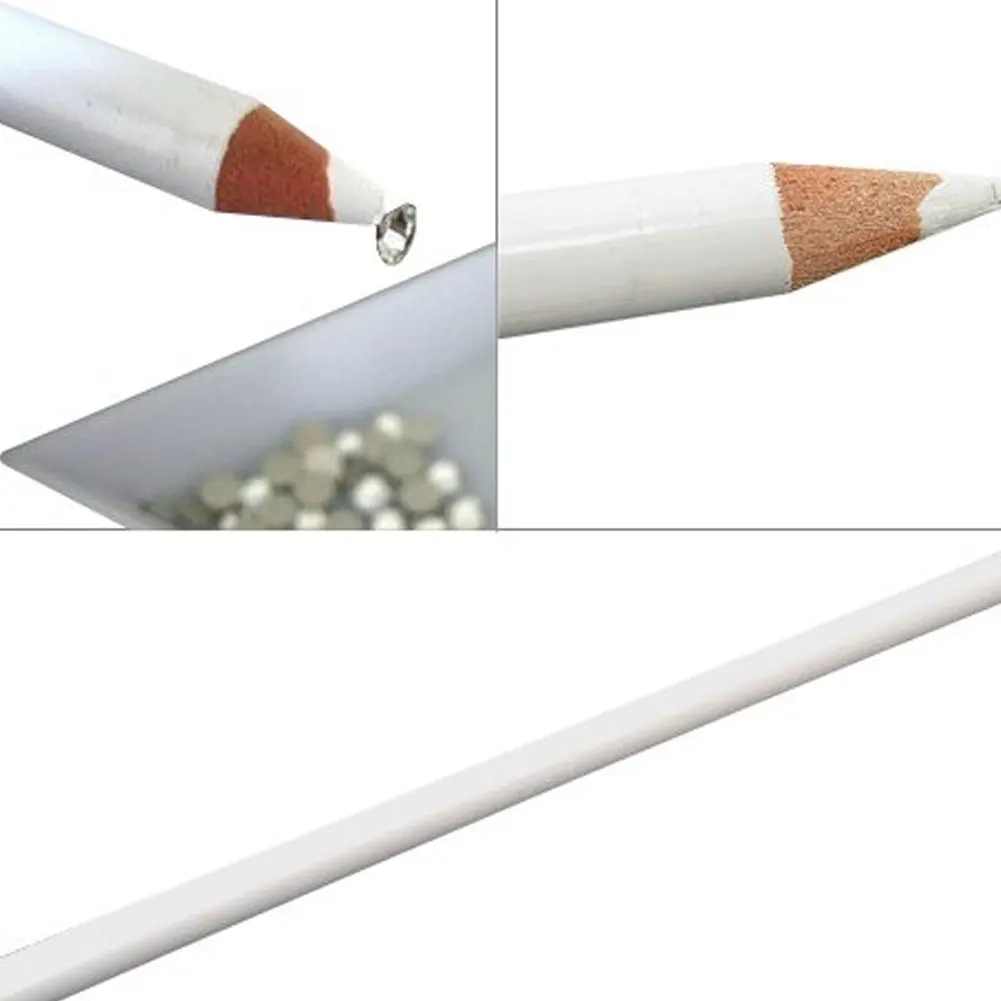 

Nail Art Pen Drawing Pen Hook Flower Carving Nail Decorations Pen Rhinestones Picker Beauty Makeup Manicure Tool White
