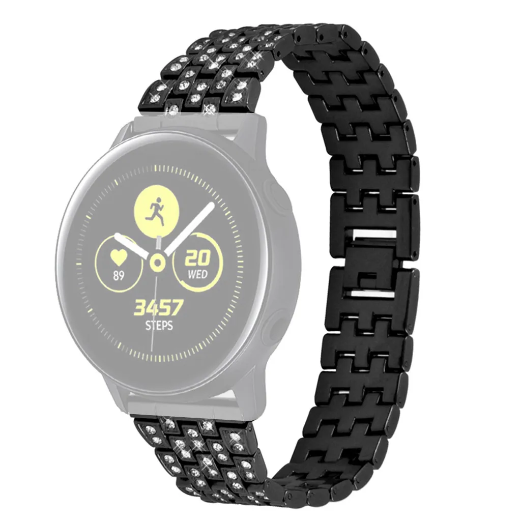 Ouhaobin подходит для Samsung Galaxy Watch Active металлический браслет из алюминиевого сплава