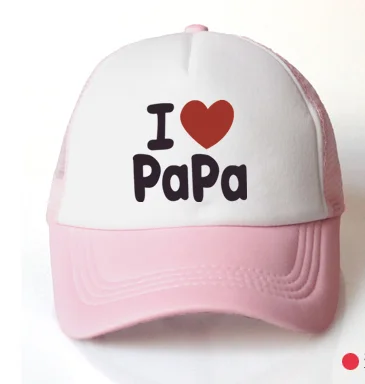 pink papa Шапка для маленьких девочек, аксессуары для детей от 3 до 8 лет, бейсболка с единорогом для девочек, летняя кепка водителя грузовика, кепка для детей - Цвет: pink papa