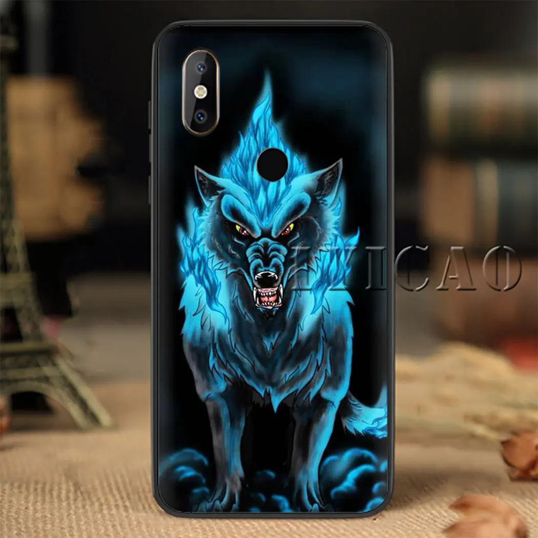 Волк чехлы для мобильного телефона из мягкого силикона с случай Redmi Примечание 4X5