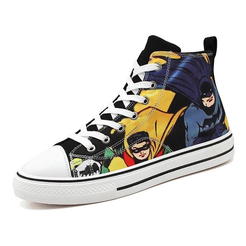 

Men's Shoes Casual Vulcanize Shoes for Men Women Fashion cartoon Flat Canvas Shoes High-Top Skateboard shoes Students Sneakers