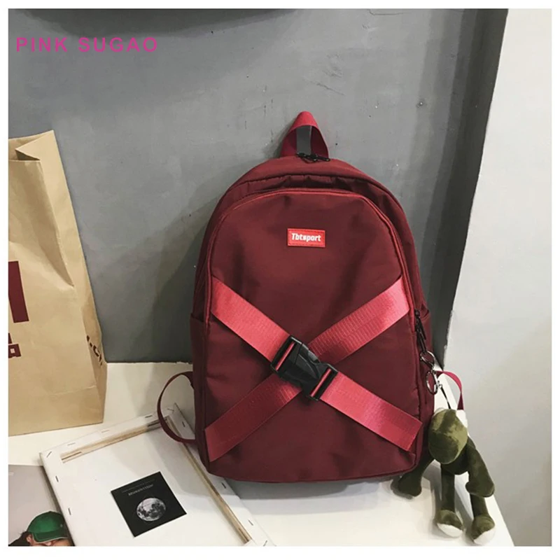 

Pink Sugao nylon backpacks travel backpack fashion bookbag laptop backpack weekend bag waterproof outdoor backpacks travel bag