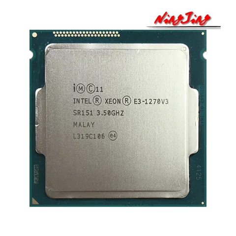 Б/у процессор Intel Xeon E3-1270 v3 E3 1270v3 3,5 ГГц 4C/8T L2 = 1M L3 = 8M 80W LGA 1150