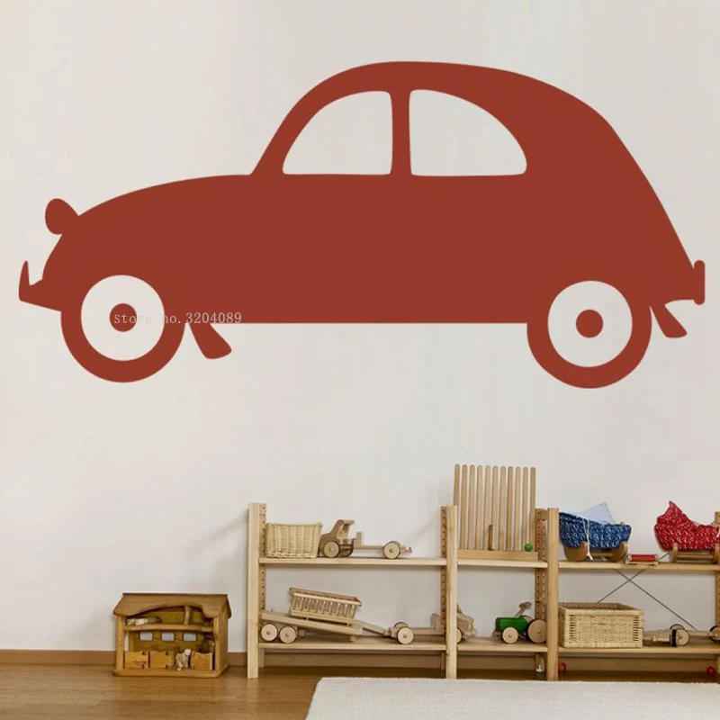 Классическая Наклейка на стену автомобиля украшение дома детская комната гараж