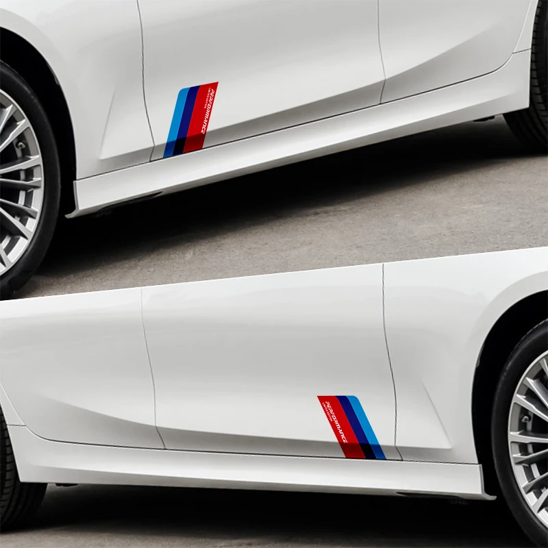 2 шт. автомобильные наклейки в полоску трехцветная Наклейка на тело для всех