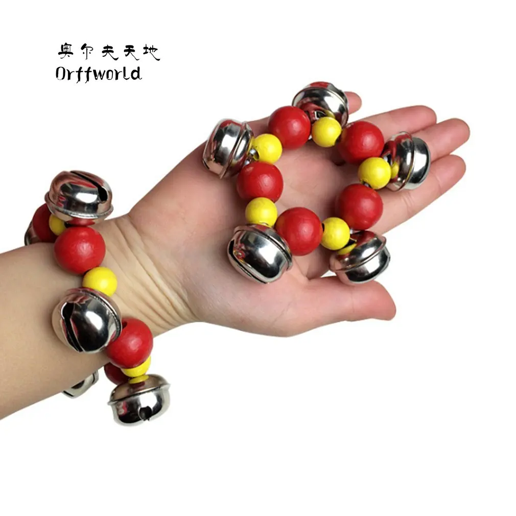 Orff World деревянный колокольчик на запястье ручной игрушки Колокольчик