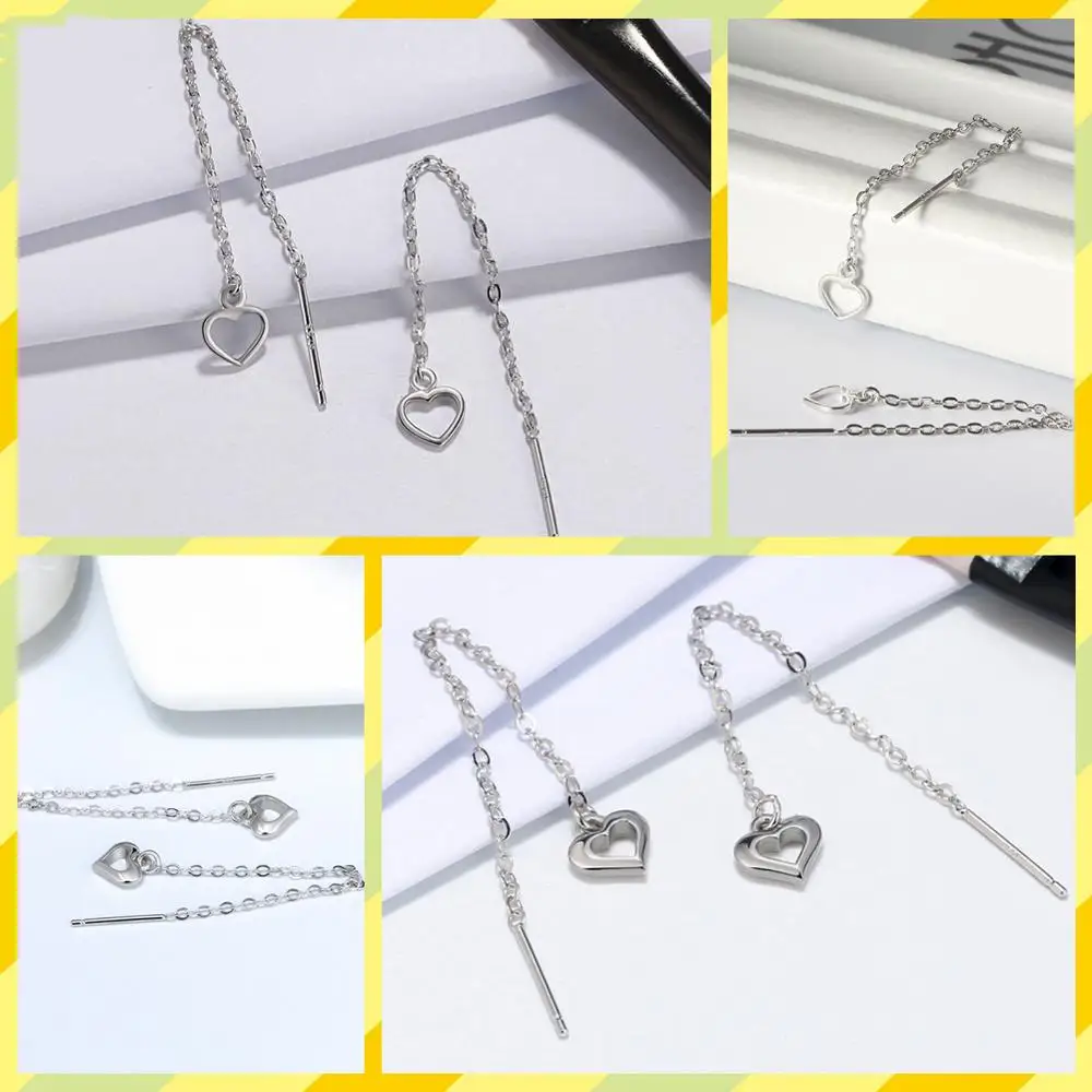 ORSA JEWELS 925 Висячие серьги из серебра 925 пробы для женщин романтические серьги в форме сердца модные оптовые ювелирные изделия для женщин SE77