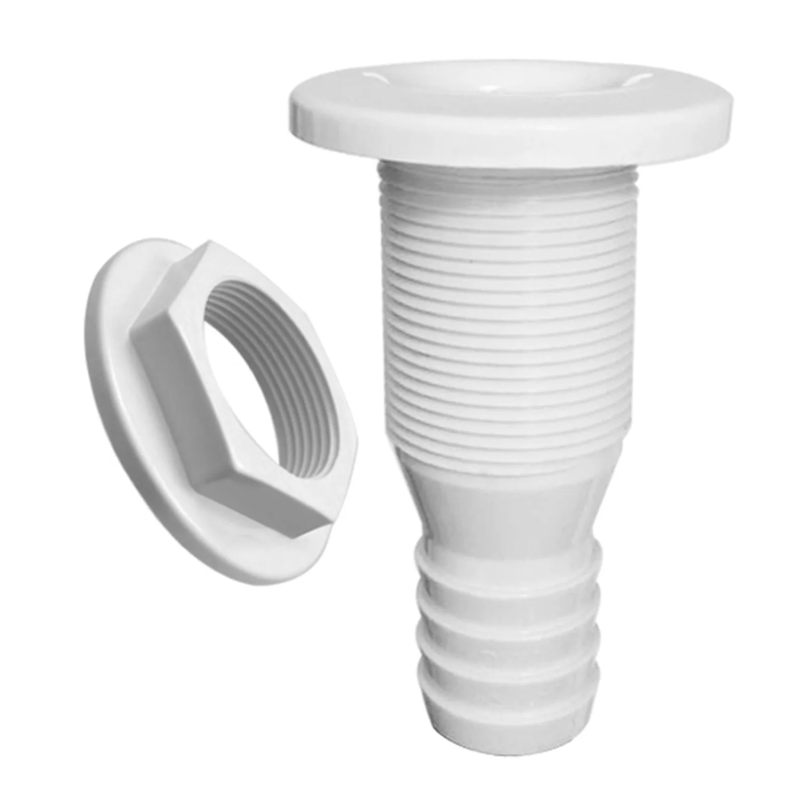 

3/4 Inch Boat Exhaust Outlet Nylon Boat Exhaust Fitting Easy To Install Boat Drain Outlet Accessory For Marine Boats Yacht