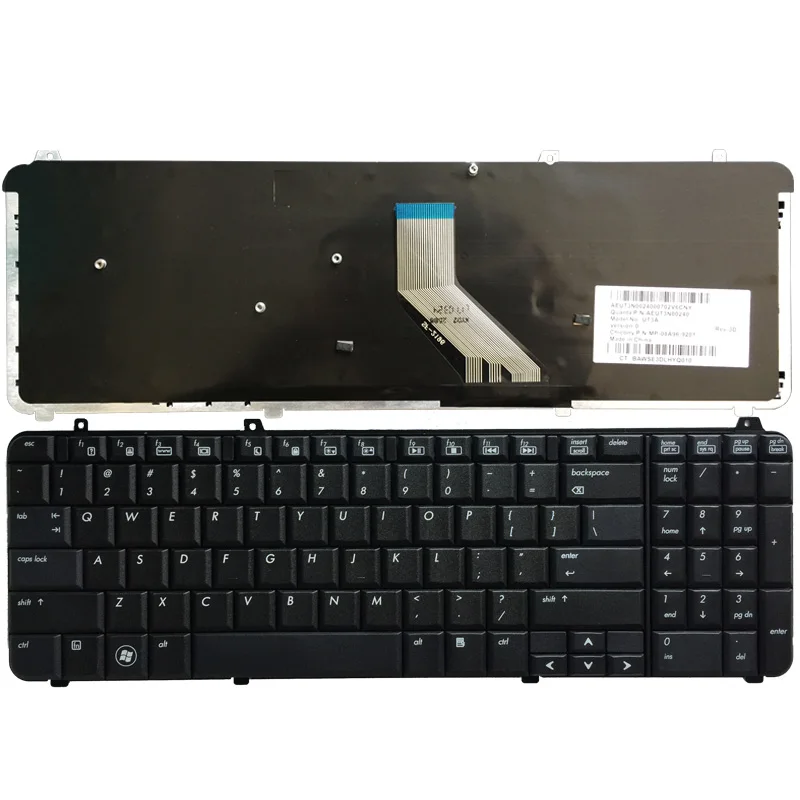 

US laptop keyboard for HP Pavilion AEUT3U00020 9J.N0Y82.H01 530580-001 574263-001 534606-001 UT3 English keyboard