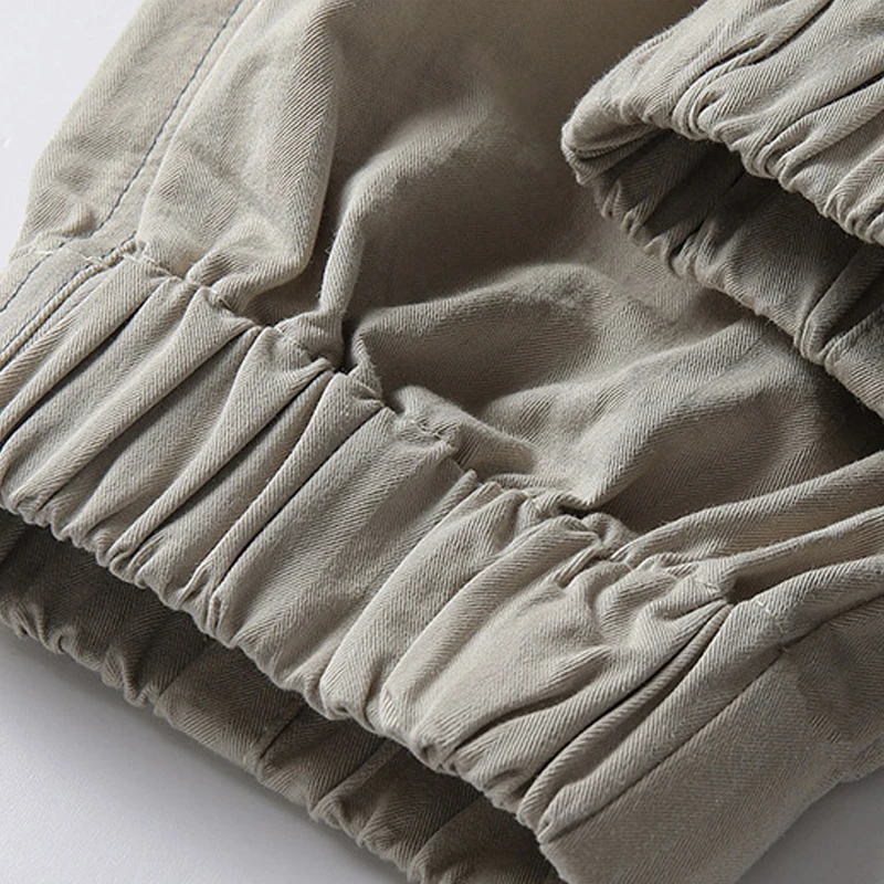 

2021 New Arrival Cotton Cargo Pants Freeshipping Pockets Full Length Men Military Ins Overalls Trousers Ul Elastic Waist Army