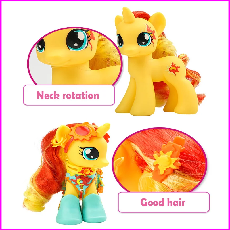 My Little Pony фигурка малыша на шею вращающаяся игрушка принцесса девочка горячие игрушки подарок на день рождения игрушки для детей Детские игрушки подарок на день рождения