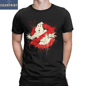 Men's Ghostbusters Movie Music Ghost Busters T Shirt Pure Cotton Clothes Awesome Short Sleeve Round Neck Tee Shirt 6XL T-Shirts