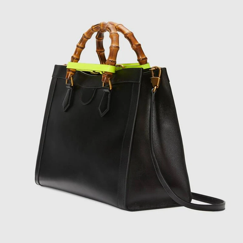 Бамбуковая Наплечная Сумка для женщин с высокой текстурой новинка 2022 модная