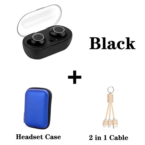 Bluetooth 5.0 Earphones For Huawei Honor 20 10 10i 20i 10 9 Lite 8C 8X Play v10 v20 6c 6x lite 8x max Wireless Earbud Earpieces - Цвет: add blue bag cable
