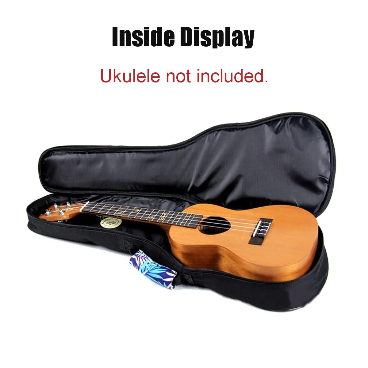 

Double Strap Ukulele Bag Soft Padded Waterproof Musical Stringed Instrument Holder Guitar Accessories Organizer 21/23/26 Inch