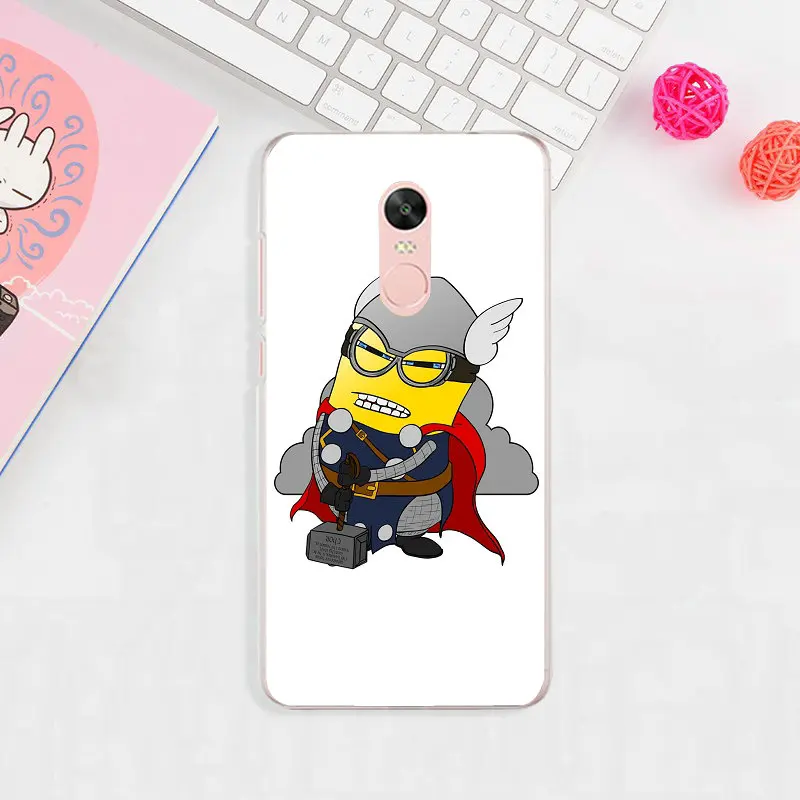 Желтый с персонажами Marvel Человек mi Юнион телефонные чехлы для Xiaomi Note 2 3 4 4C 4i 5 5S 5X6