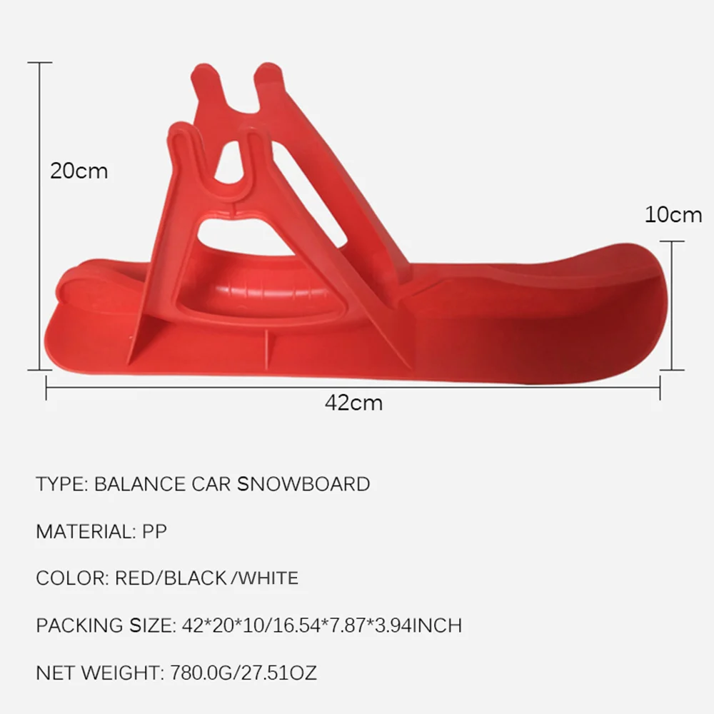

1 Set Skis Sleigh Professional Balance Car 12-Inch Children Practical Skis Snowboard Sleigh Children Winter Skiing Competition