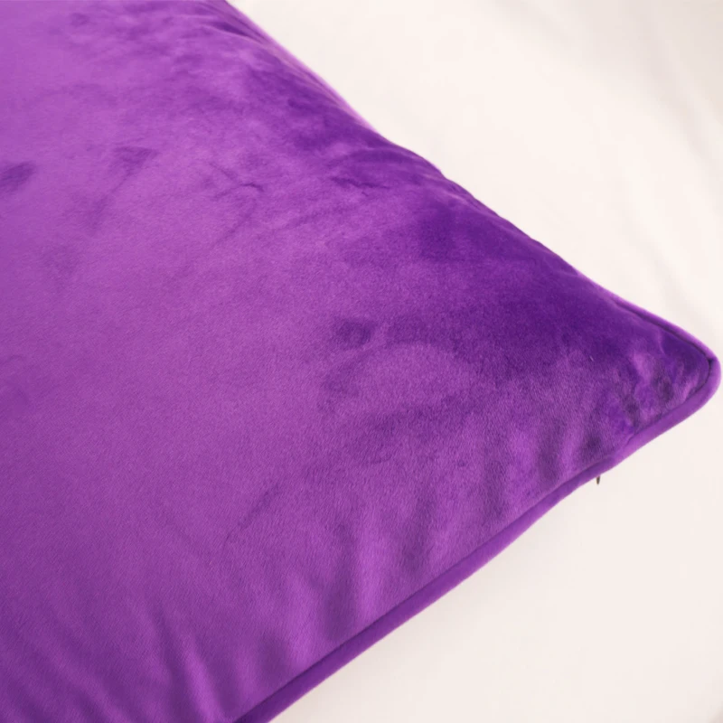 Дизайн трубопроводов темно-фиолетовый бархатный чехол для подушки Мягкий Чехол