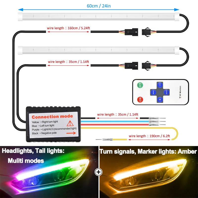 2 шт. Радиочастотный пульт дистанционного управления многоцветные ультратонкие