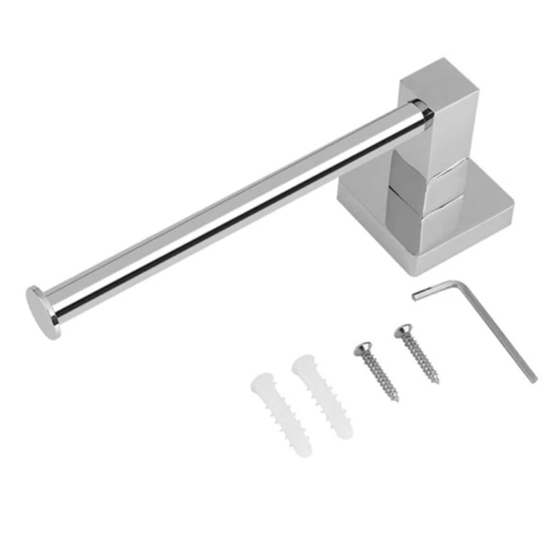 

Stainless Steel Towel Ring and Toilet Roll Holder Set - 2 Pieces Bathroom Accessory Set Wall-Mounted